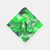Green Digital Fluid Marmer Art Servet (Hoek)