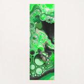 Green Digital Fluid Marmer Art Yogamat (Voorkant)