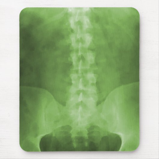 Green Digital X-Ray Art Mousepad Muismat (Voorkant)