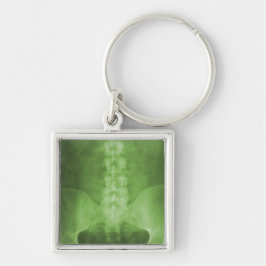 Green Digital X-Ray Art Sleutelhanger