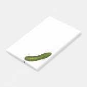 Green Dill Pickle Sour Crunchy Kosher Pickles Food Post-it® Notes (Schuin)