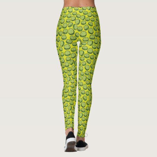 Green Dill Pickles Novelty Leggings (Achterkant)