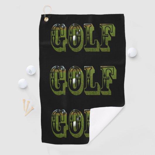 Green Dimensional Golf Afbeelding logo, Golfhanddoek (Insitu)