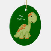 Green Dino (aanpasbaar) Keramisch Ornament (Rechts)