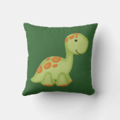 Green Dino (aanpasbaar) Kussen (Achterkant)