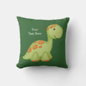 Green Dino (aanpasbaar) Kussen (Voorkant)