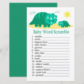 Green Dino Baby word scramble game (Voorkant / Achterkant)