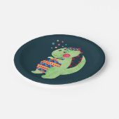 Green Dino Papieren Bordje (Gekanteld)