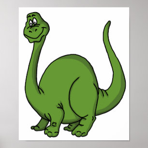 Green Dino Poster