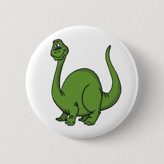 Green Dino Ronde Button 5,7 Cm (Voorkant)