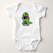 Green Dinosaur-baby Romper (Voorkant)