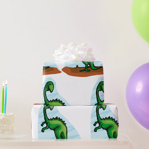Green Dinosaur Cadeaupapier