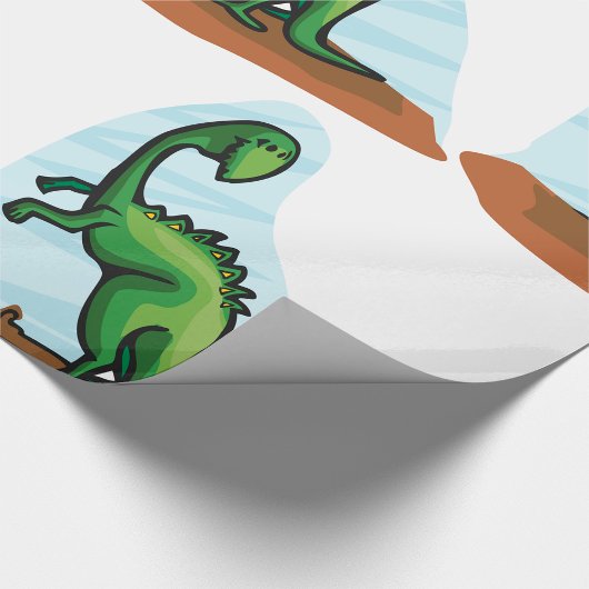 Green Dinosaur Cadeaupapier