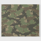 Green Dinosaur Camouflage Pattern Gift Cadeaupapier (Vlak)