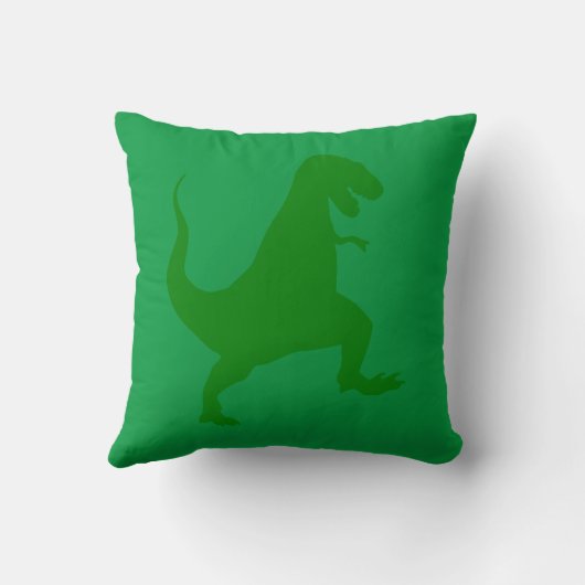 Green Dinosaur Cushion Kussen (Achterkant)