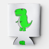 Green Dinosaur Drawing Blikjeskoeler (Voorkant)