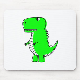 Green Dinosaur Drawing Muismat