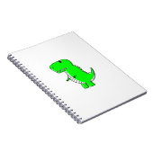 Green Dinosaur Drawing Notitieboek (Rechterzijde)