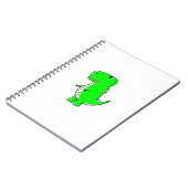 Green Dinosaur Drawing Notitieboek (Linkerzijde)
