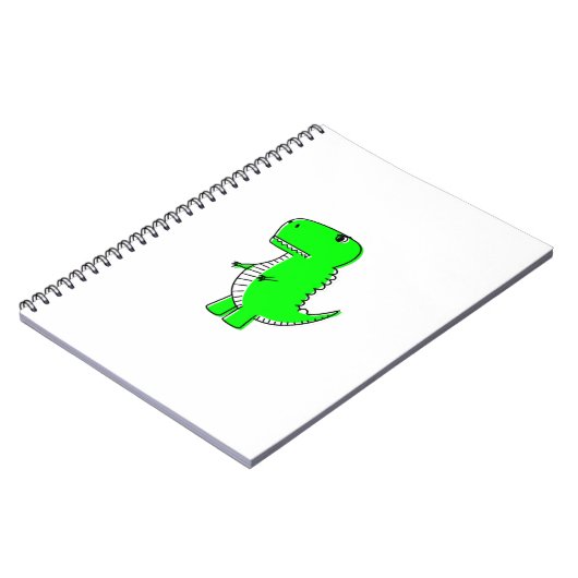 Green Dinosaur Drawing Notitieboek (Linkerzijde)