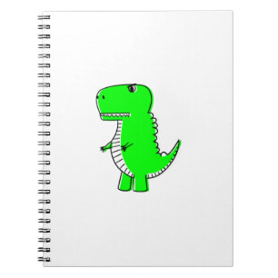 Green Dinosaur Drawing Notitieboek