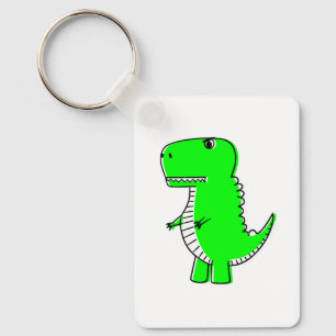 Green Dinosaur Drawing Sleutelhanger