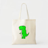 Green Dinosaur Drawing Tote Bag (Voorkant)