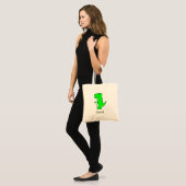 Green Dinosaur Drawing Tote Bag (Voorkant (model))