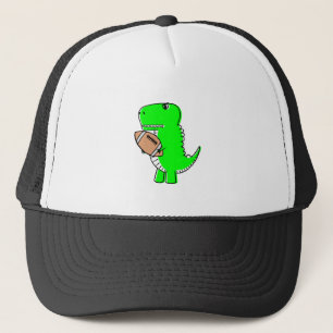 Green Dinosaur houdt van Football Trucker Pet
