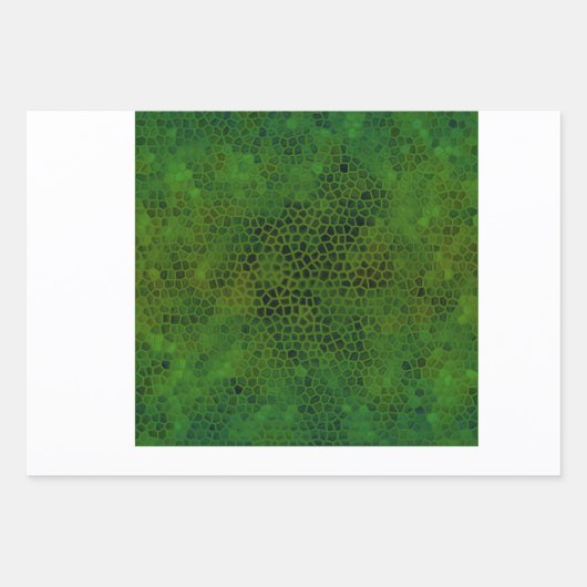 Green Dinosaur Huid Inpakpapier Vel (Voorkant 2)