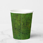 Green Dinosaur Huid Papieren Bekers (Rechts)