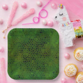 Green Dinosaur Huid Papieren Bordje (Feest)