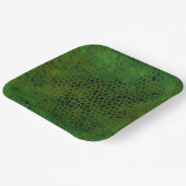 Green Dinosaur Huid Papieren Bordje (Gebogen)