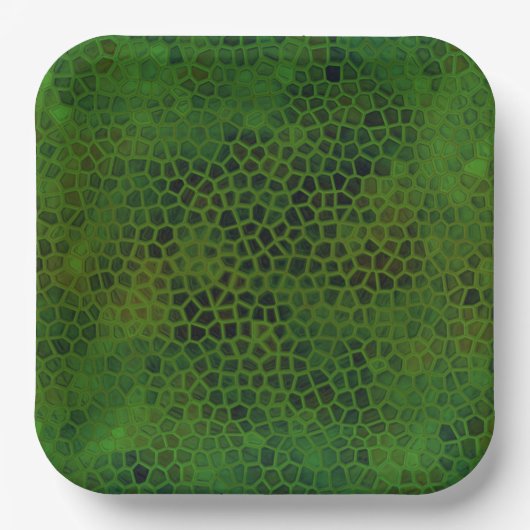 Green Dinosaur Huid Papieren Bordje (Voorkant)