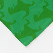 Green Dinosaur kerstvleece Blanket Fleece Deken (Hoek)