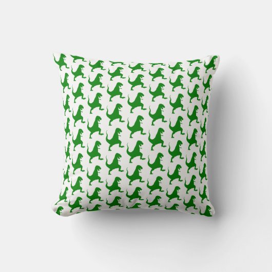 Green Dinosaur Kussen (Voorkant)