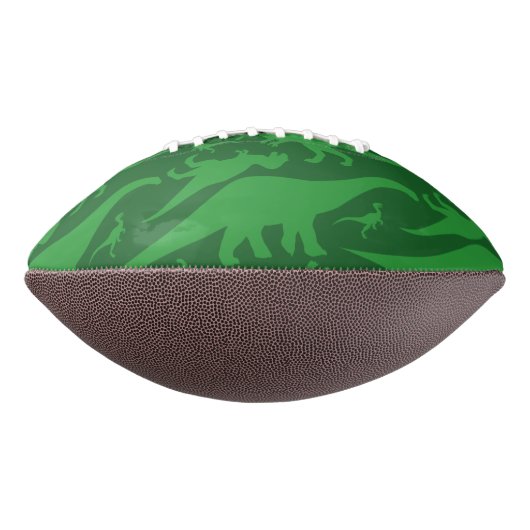 Green Dinosaur Pattern American Football (Gedraaid 270)