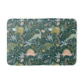 Green Dinosaur Pattern Badmat (Voorkant)