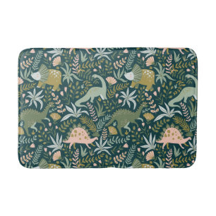 Green Dinosaur Pattern Badmat