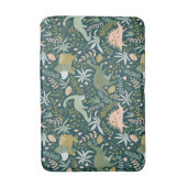 Green Dinosaur Pattern Badmat (Voorkant Verticaal)