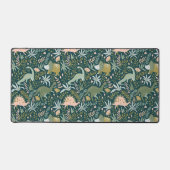 Green Dinosaur Pattern Bureaumat (Voorkant)
