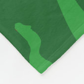 Green Dinosaur Pattern Fleece Deken (Hoek)