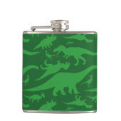 Green Dinosaur Pattern Heupfles (Voorkant)
