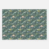 Green Dinosaur Pattern Inpakpapier Vel (Voorkant)