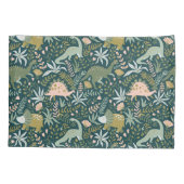 Green Dinosaur Pattern Kussensloop (Achterkant-Links)