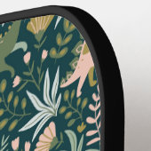 Green Dinosaur Pattern Pickleball Paddle (Links Detail)