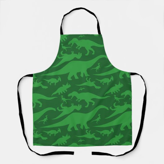 Green Dinosaur Pattern Schort (Voorkant)