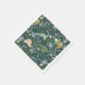 Green Dinosaur Pattern Servet (Hoek)