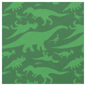Green Dinosaur Pattern Stof (Close Up)