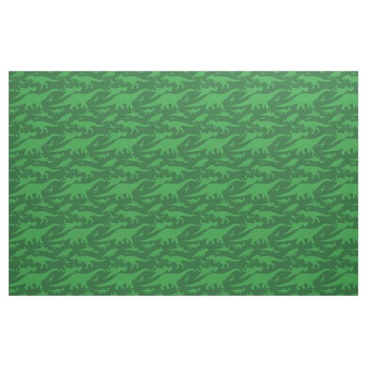 Green Dinosaur Pattern Stof (Fat Quarter)